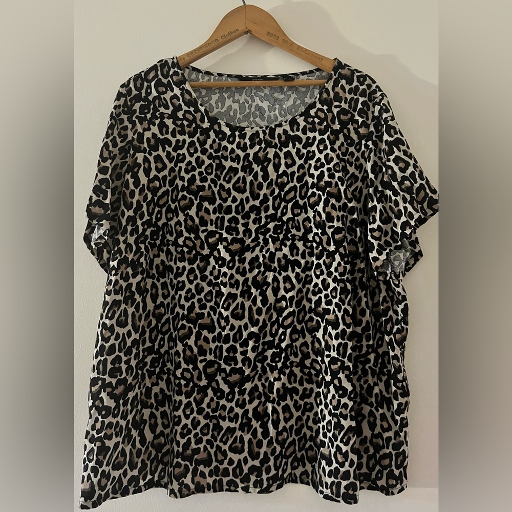 H&M Leopard Print Shirt, Size 18